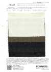 76363 Yarn-dyed Cotton/wool Back Brushed Ring-bon Stripe