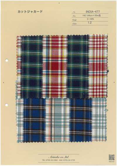 INDIA-477 Cut Jacquard