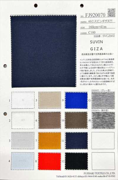 FJ920070 60/2 Suvin Giza Jersey