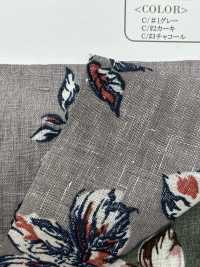 OY43659 60/1 Linen Print Urban Oasis[Textile / Fabric] Oharayaseni Sub Photo