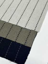 OM43617 9/1 Linen&cotton Dot Line Stripe[Textile / Fabric] Oharayaseni Sub Photo