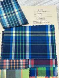 A-1657 Indigo Dyed Madras Check[Textile / Fabric] ARINOBE CO., LTD. Sub Photo