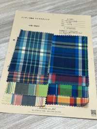 A-1657 Indigo Dyed Madras Check[Textile / Fabric] ARINOBE CO., LTD. Sub Photo