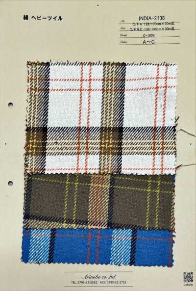 INDIA-2138 Cotton Heavy Twill