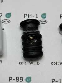 PH1 Nylon Resin Vertical 1-hole Cord Stopper, Matte Finish[Buckles And Ring] DAIYA BUTTON Sub Photo