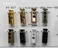 PT311 Plastic Vertical 2-hole Cord Stopper[Buckles And Ring] DAIYA BUTTON Sub Photo