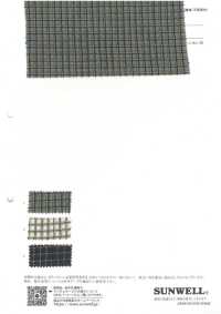 14412 60 Single Thread Cotton Double Cross Clumpy Mini Check[Textile / Fabric] SUNWELL Sub Photo