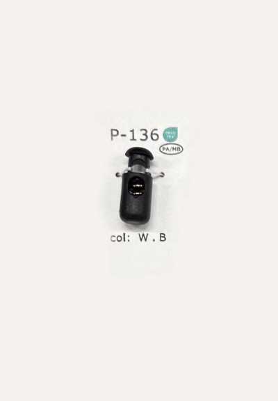 P136 Plastic Single-hole Cord Stopper