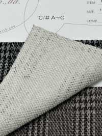 BS43014 FAKE Fleece Stretch Jacquard Glen Check[Textile / Fabric] Base Space Sub Photo