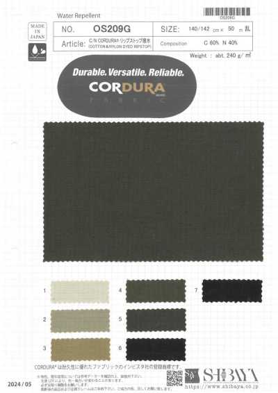 OS209G C/N CORDURA® Ripstop Water-Repellent