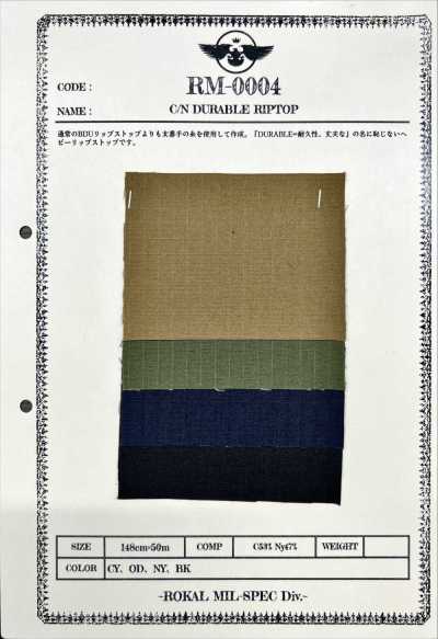 RM-0004 C/N DURABLE RIPSTOP