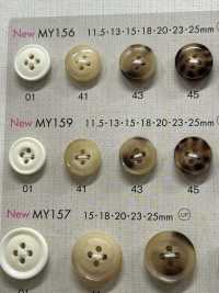 MY159 Polyester Resin Buffalo-style 4-hole Button Sub Photo