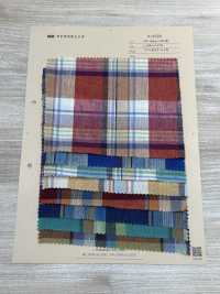 A-8129 Linen Madras Check[Textile / Fabric] ARINOBE CO., LTD. Sub Photo