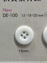 DE100 Polyester Resin 4-hole Button DAIYA BUTTON Sub Photo