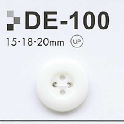 DE100 4-hole Polyester Resin Button