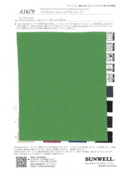 41679 Fully Dull Pin Mesh Double Jersey