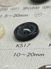 KS17 Polyester Resin Bordered 4-hole Button Sub Photo