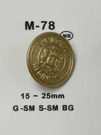 M-78 Metal Button DAIYA BUTTON Sub Photo