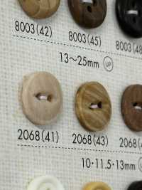 2068 Polyester Resin Bordered Two-hole Button Sub Photo