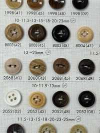 2068 Polyester Resin Bordered Two-hole Button Sub Photo