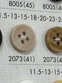 2073 Polyester Resin Bordered 4-hole Button Sub Photo