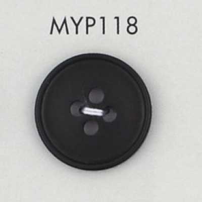 MYP118 Polyester Resin Button With Rim, 4-hole