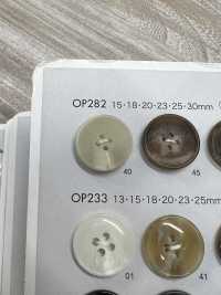 OP282 Polyester Resin Buffalo-style 4-hole Button DAIYA BUTTON(DAIYA BUTTON) Sub Photo