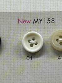 MY158 Polyester Resin Buffalo-style 4-hole Button Sub Photo