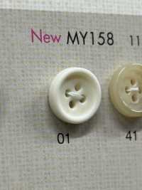 MY158 Polyester Resin Buffalo-style 4-hole Button Sub Photo