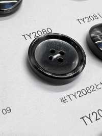 TY2080 Polyester Resin Bordered 4-hole Button DAIYA BUTTON(DAIYA BUTTON) Sub Photo