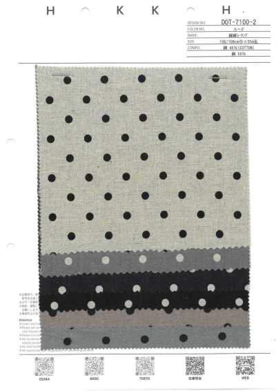 Cotton Linen Sheeting Dot