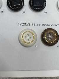 TY2053 Polyester Resin 4-hole Button DAIYA BUTTON(DAIYA BUTTON) Sub Photo