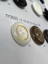 TY2053 Polyester Resin 4-hole Button DAIYA BUTTON(DAIYA BUTTON) Sub Photo