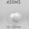 450MS Pearlescent Urea Material Silver Half-Ring Shank Button