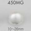 450MG Pearl-like Urea Material Gold Half-ring Shank Button