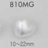 810MG Pearl-like Urea Resin Gold Shank Button