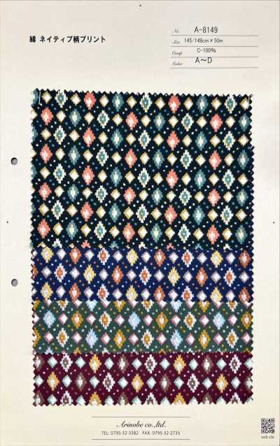 A-8149 Cotton Native Pattern Print