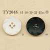 TY2048 Polyester Resin/brass 4-hole Button