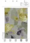 7025-710-1 Linen Loomstate(Watercolor Floral Pattern)