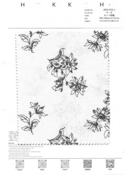 8025-870-1 Lawn Embroidery