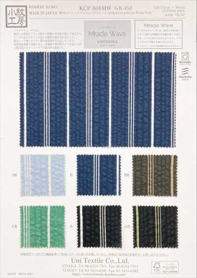 KCP808MW-DK-452 Cotton 80 Lawn Miracle Wave Print