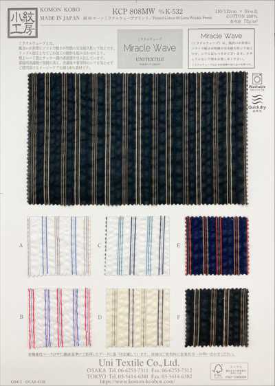 KCP808MW-DK-532 Cotton 80 Lawn Miracle Wave Print