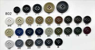 802 Giraffe Urea Resin 4-Hole Matte Button