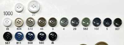 1000 Giraffe Urea Resin 4-Hole Rimmed Button