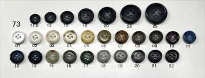 73 Urea Resin 4-Hole Rimmed Button