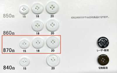 Urea Resin 4-Hole Rimmed Button