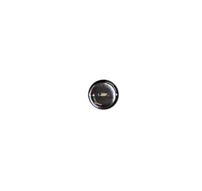 23S Round, Rimmed Black Mother-of-pearl Shell Button, Smoke