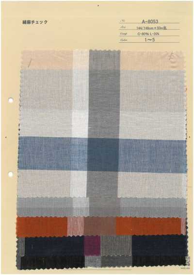 A-8053 Cotton Linen Check