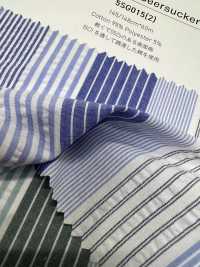 5SG015(2) Cotton/polyester Seersucker Stripe[Textile / Fabric] Sub Photo