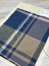 A-8045 Cotton Silk Big Check[Textile / Fabric] ARINOBE CO., LTD. Sub Photo